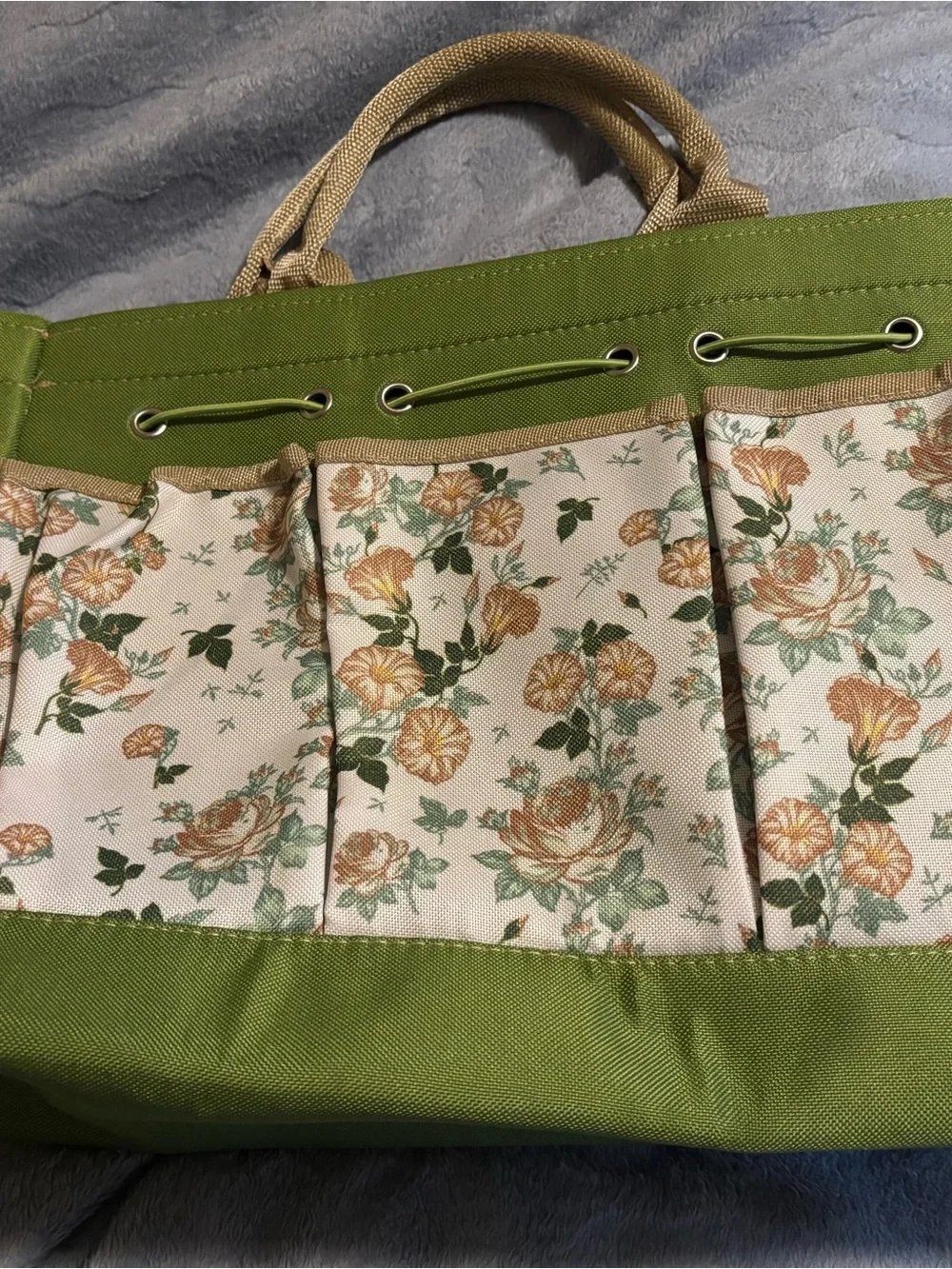 Gardening Tool Heavy Duty Canvas Bag Organizer. Multi-pockets. New!